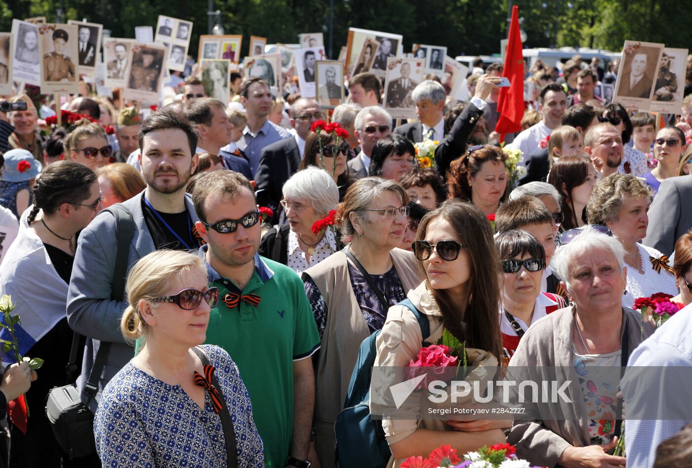 Immortal Regiment march in foreign countries