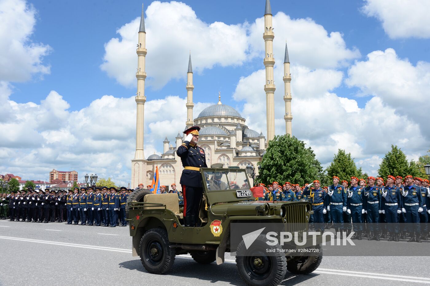 Victory Day Parade in Russian cities