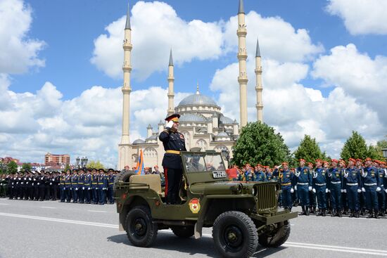 Victory Day Parade in Russian cities