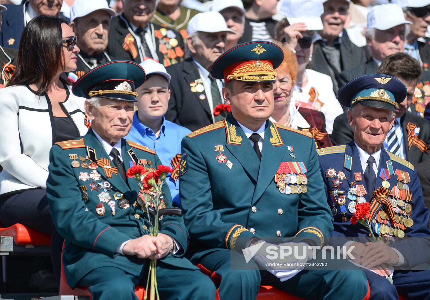 Victory Day Parade in Russian cities