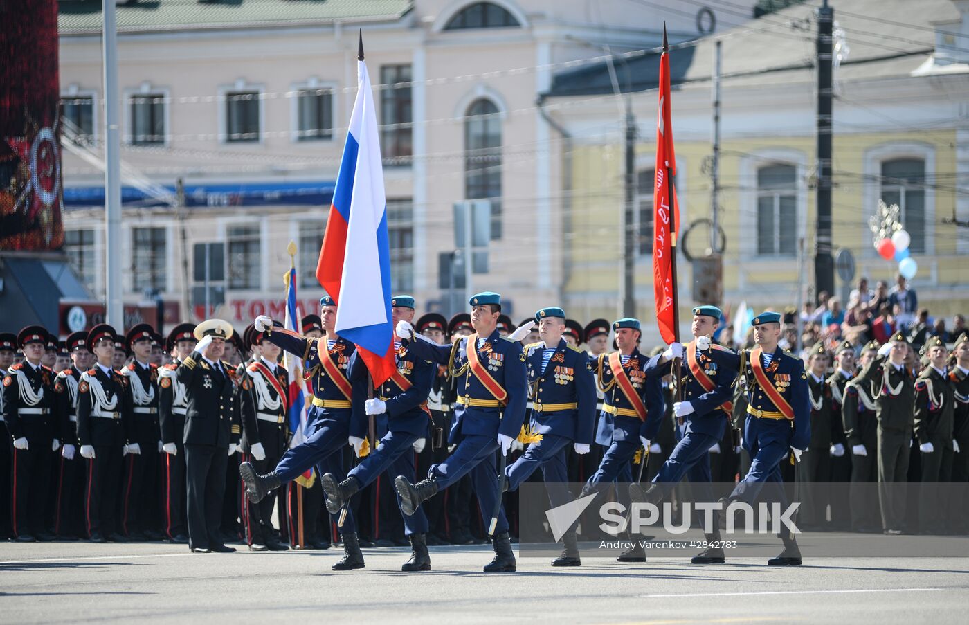Victory Day Parade in Russian cities