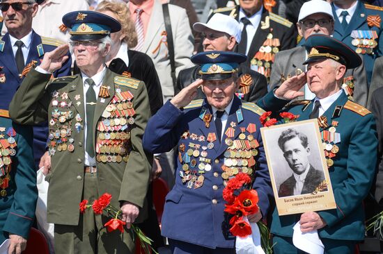 Victory Day Parade in Russian cities