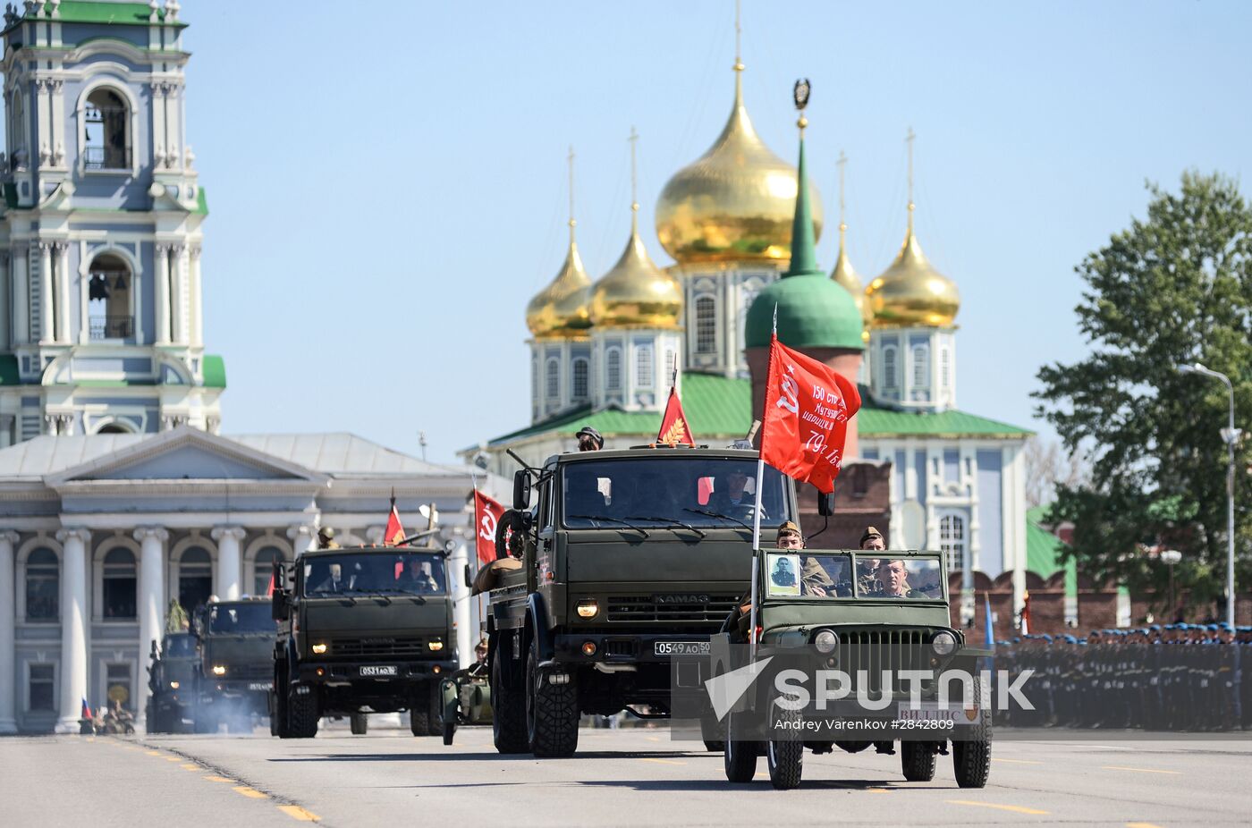 Victory Day Parade in Russian cities