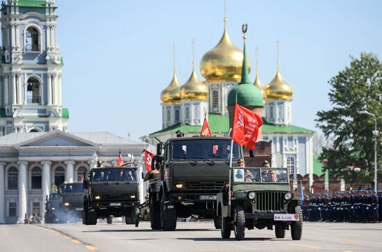 Victory Day Parade in Russian cities