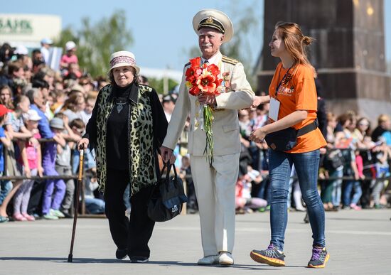 Victory Day Parade in Russian cities