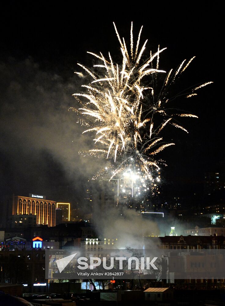 Fireworks across Russia to mark 71st anniversary of Victory in 1941-1945 Great Patriotic War