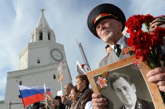 Immortal Regiment march in Russian cities