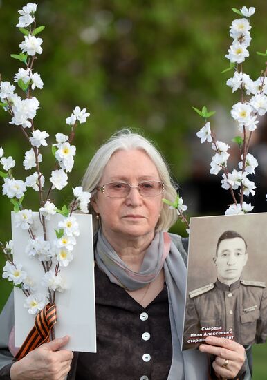 Immortal Regiment march in Russian cities