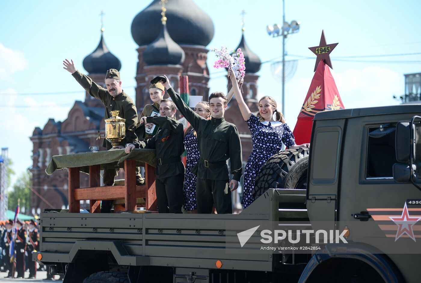Victory Day Parade in Russian cities