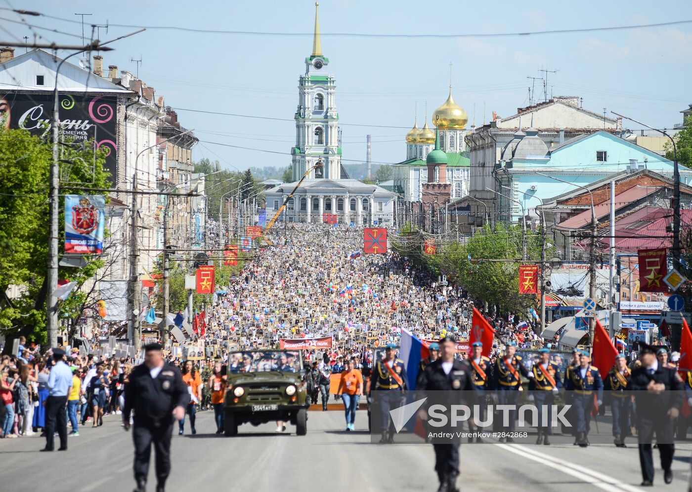 Victory Day Parade in Russian cities