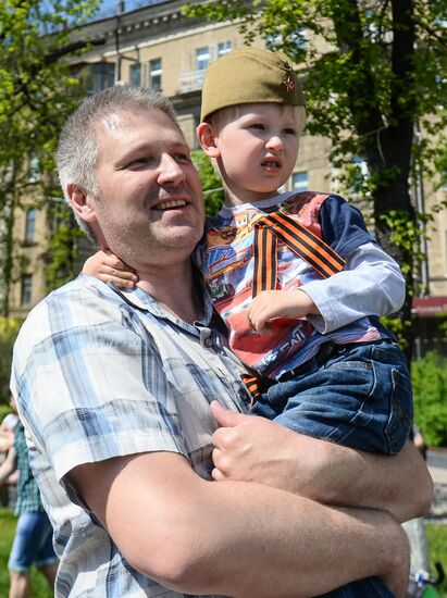Victory Day Parade in Russian cities
