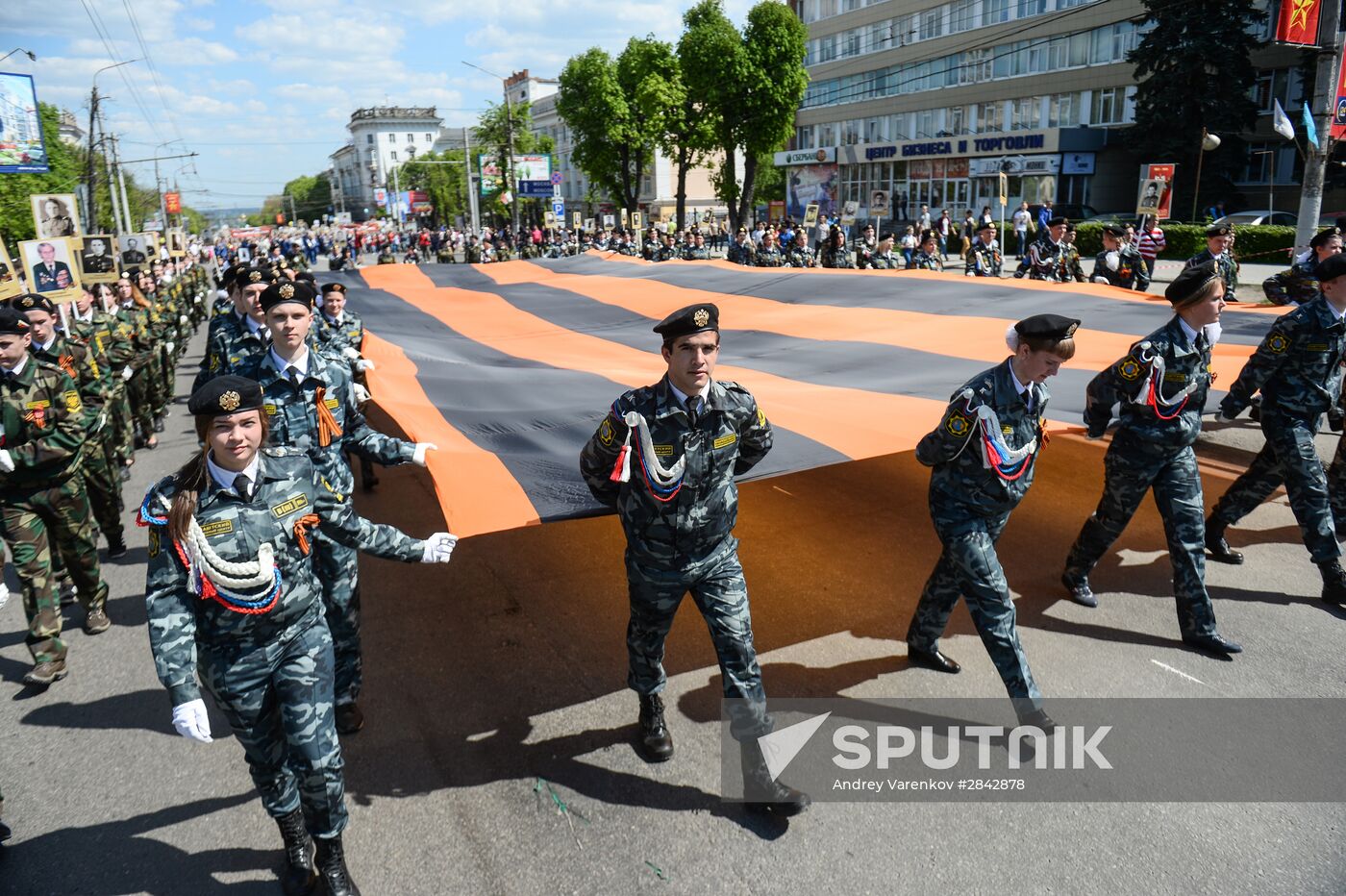 Victory Day Parade in Russian cities