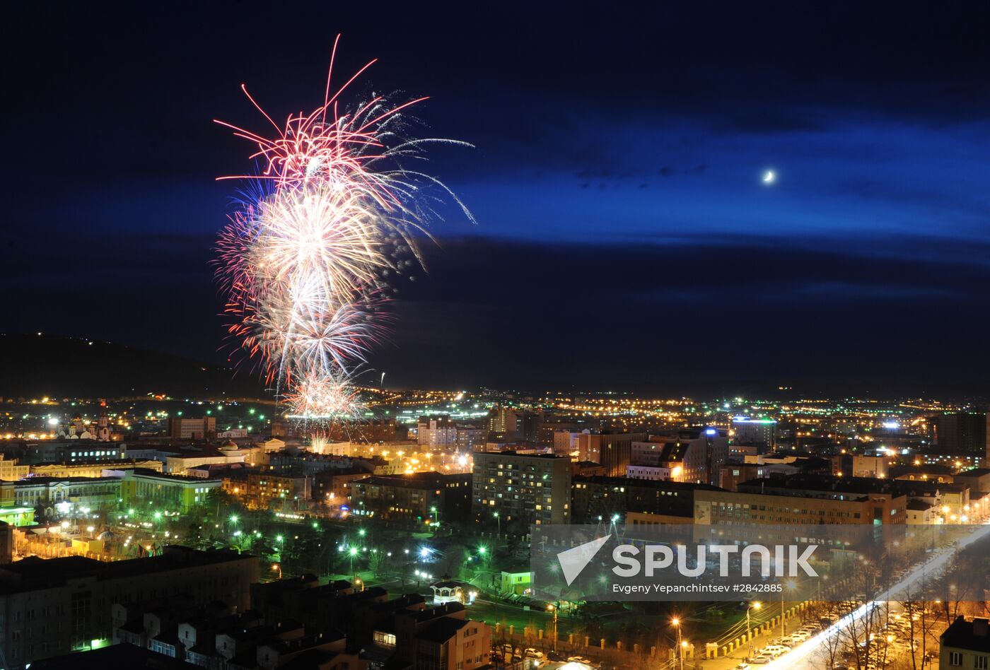 Fireworks across Russia to mark 71st anniversary of Victory in 1941-1945 Great Patriotic War