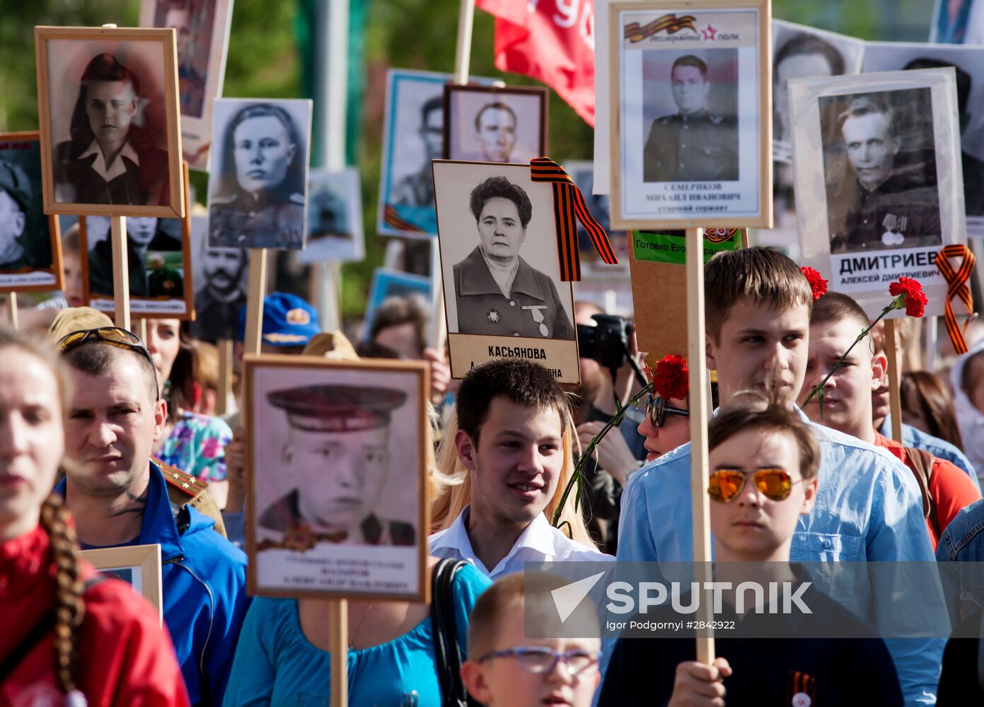 Immortal Regiment march in Russian cities