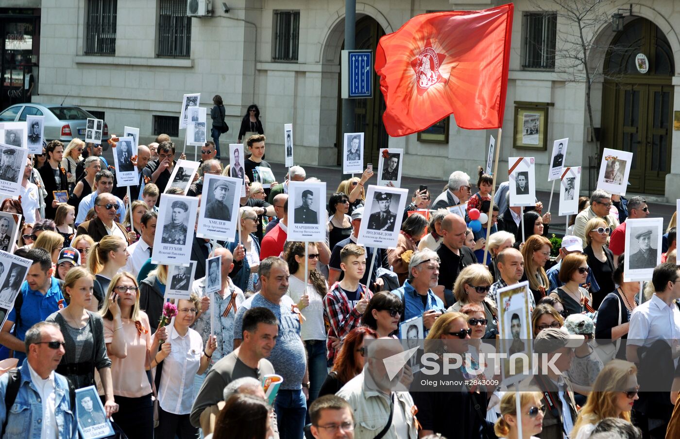 Immortal Regiment march in foreign countries