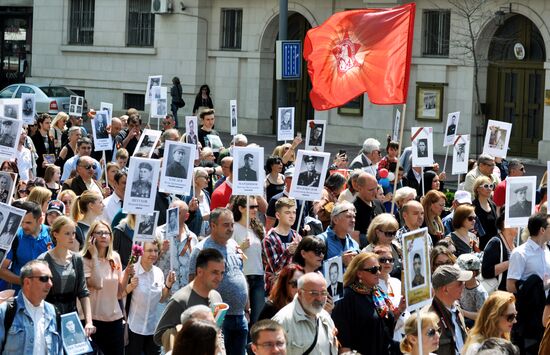 Immortal Regiment march in foreign countries