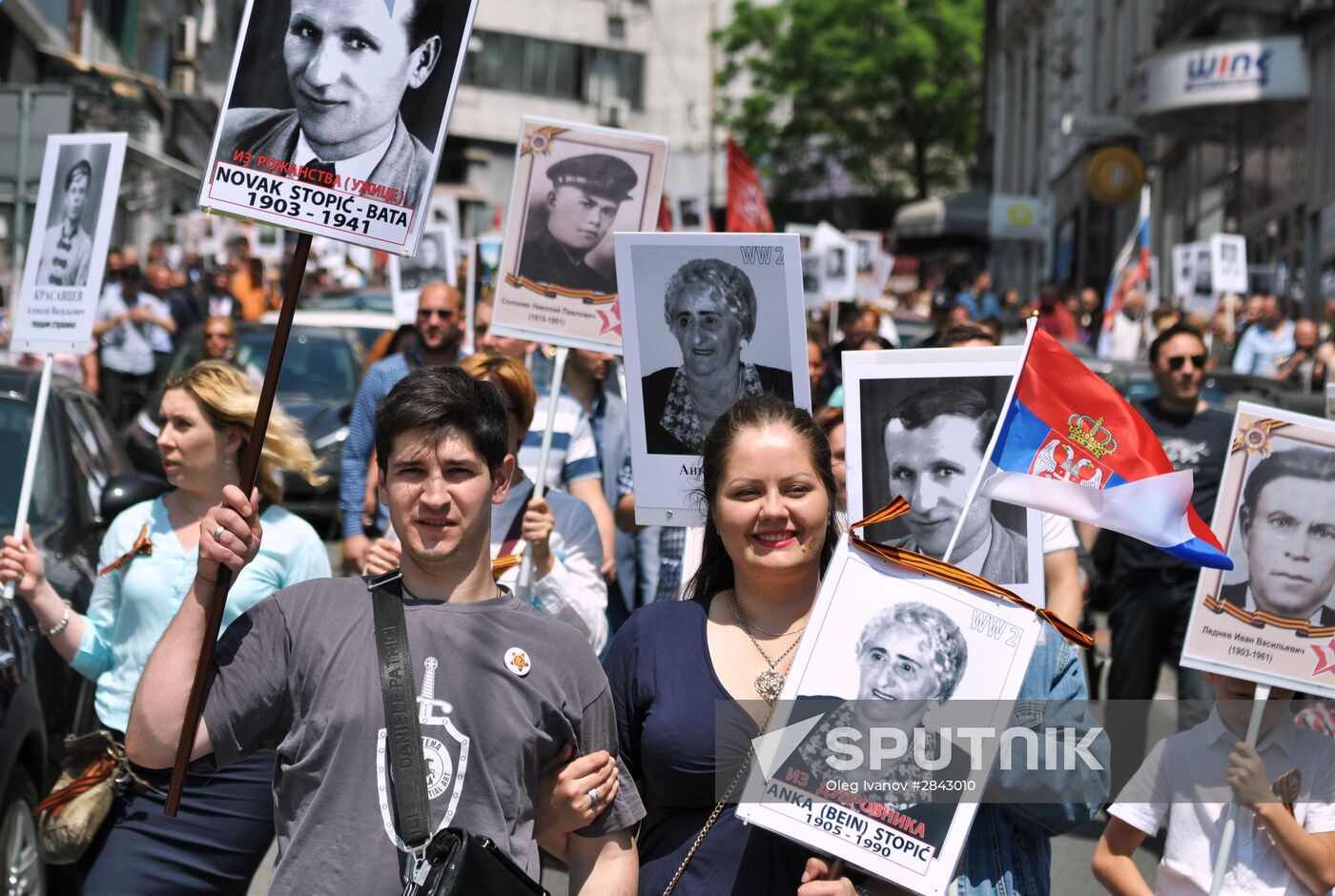 Immortal Regiment march in foreign countries