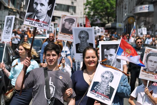 Immortal Regiment march in foreign countries