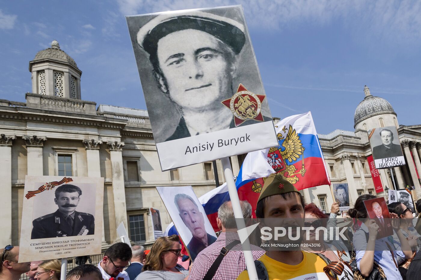 Immortal Regiment march in foreign countries