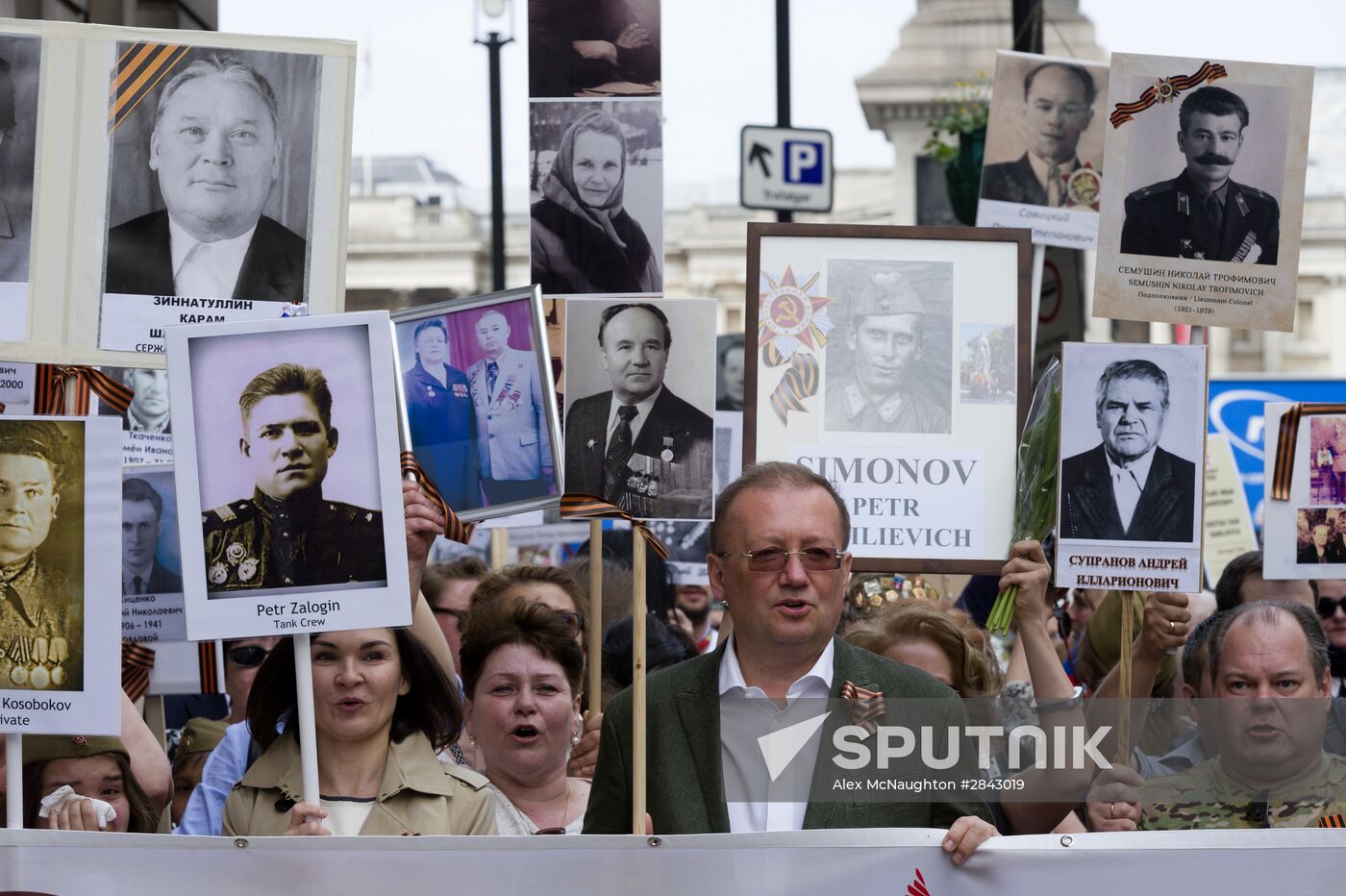 Immortal Regiment march in foreign countries