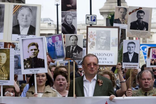 Immortal Regiment march in foreign countries