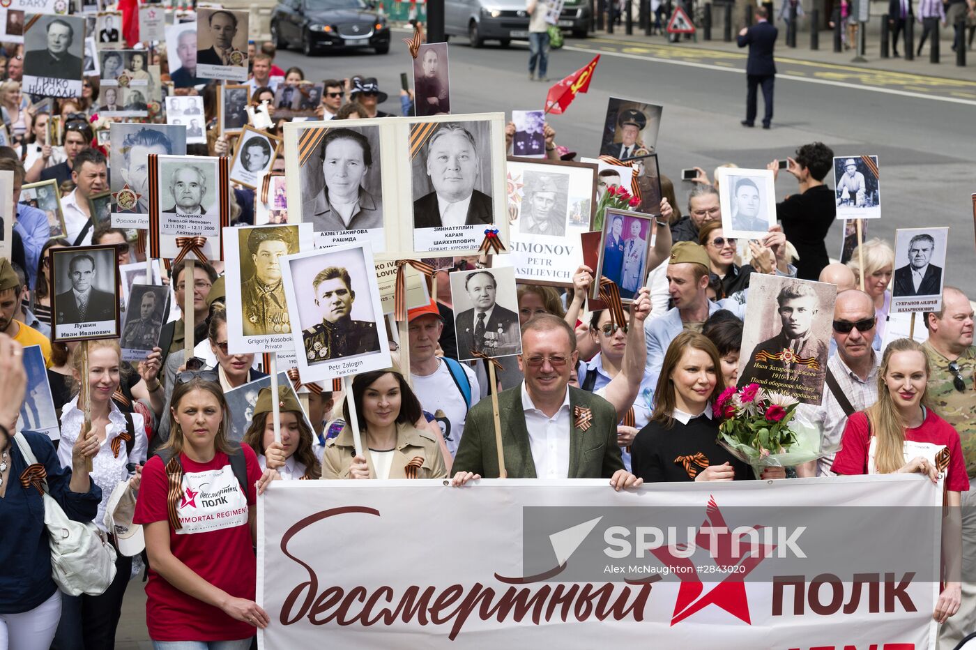 Immortal Regiment march in foreign countries