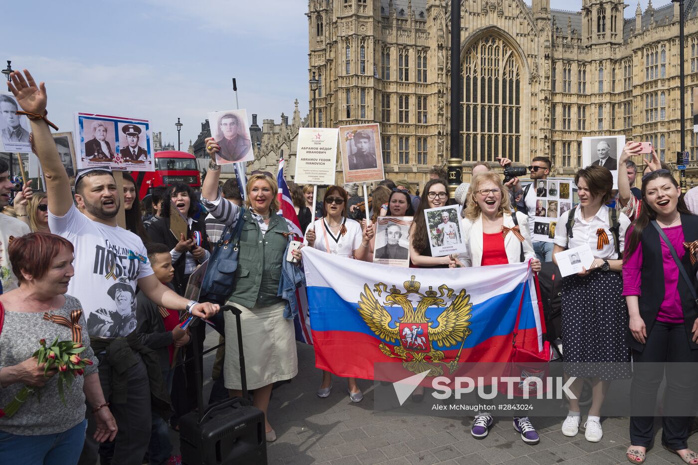 Immortal Regiment march in foreign countries