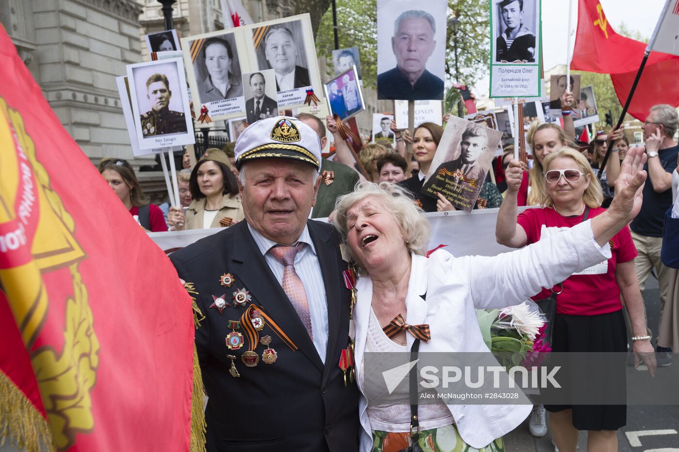 Immortal Regiment march in foreign countries
