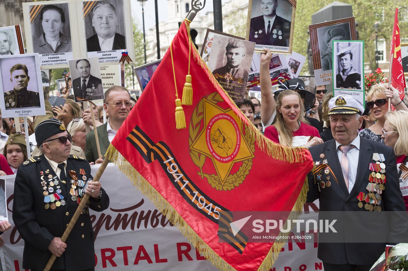 Immortal Regiment march in foreign countries