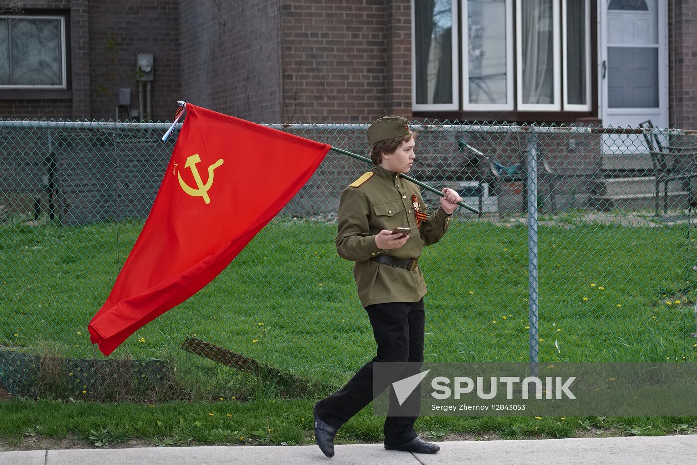 Immortal Regiment march in foreign countries