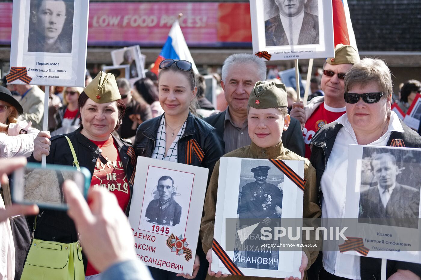 Immortal Regiment march in foreign countries