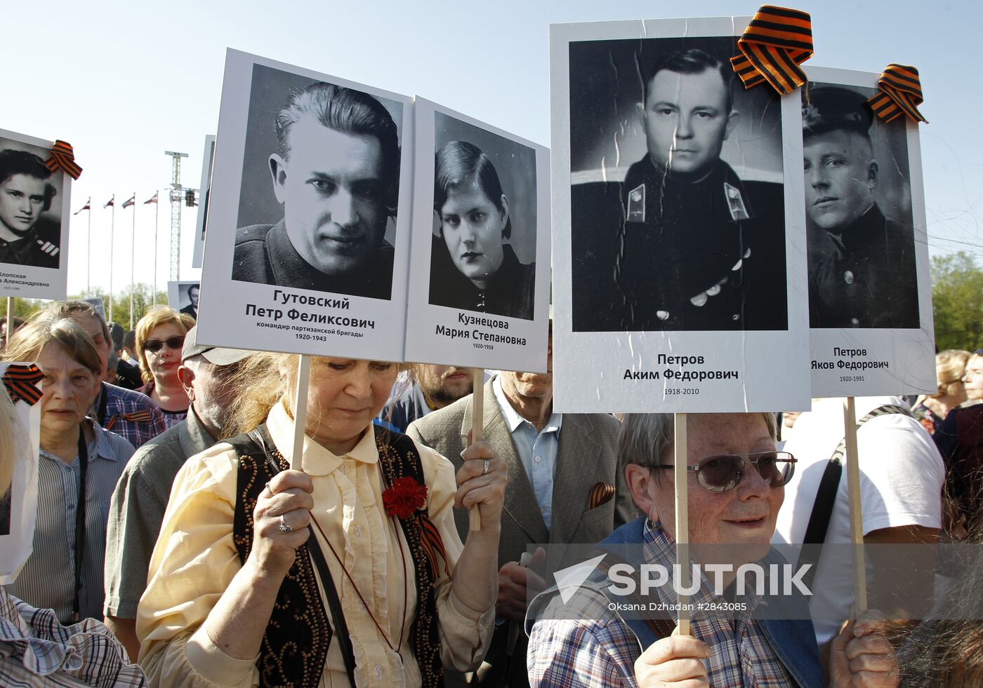 Immortal Regiment march in foreign countries