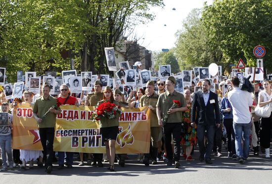 Immortal Regiment march in foreign countries