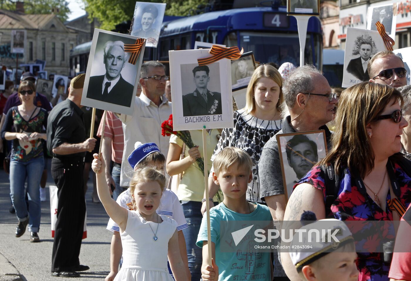 Immortal Regiment march in foreign countries