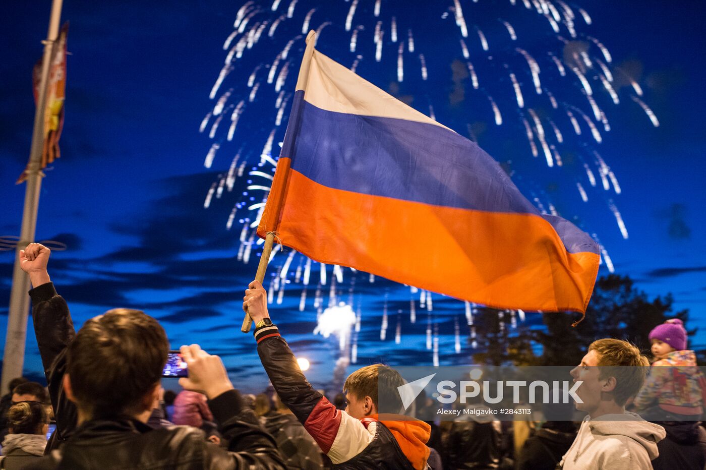 Fireworks across Russia to mark 71st anniversary of Victory in 1941-1945 Great Patriotic War
