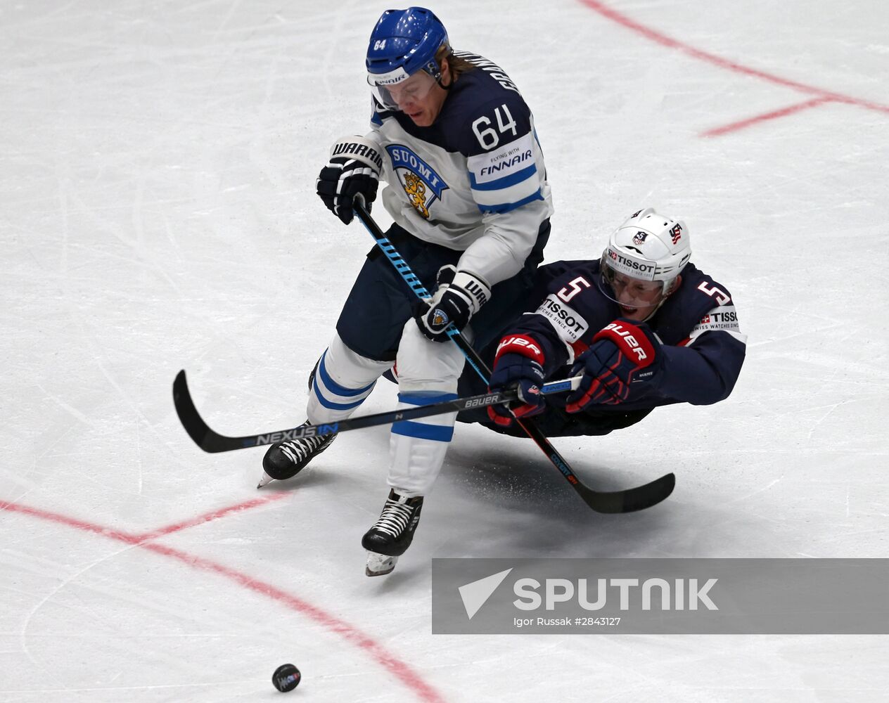 2016 IIHF World Ice Hockey Championship. Finland vs. USA