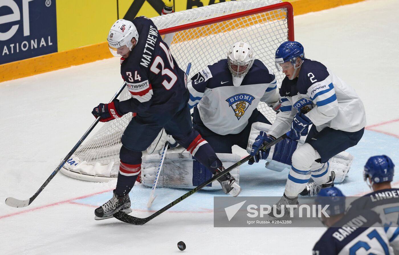 2016 IIHF World Championship. Finland vs United States