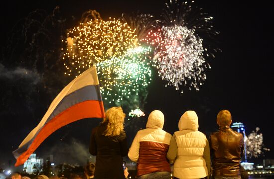 Fireworks across Russia to mark 71st anniversary of Victory in 1941-1945 Great Patriotic War
