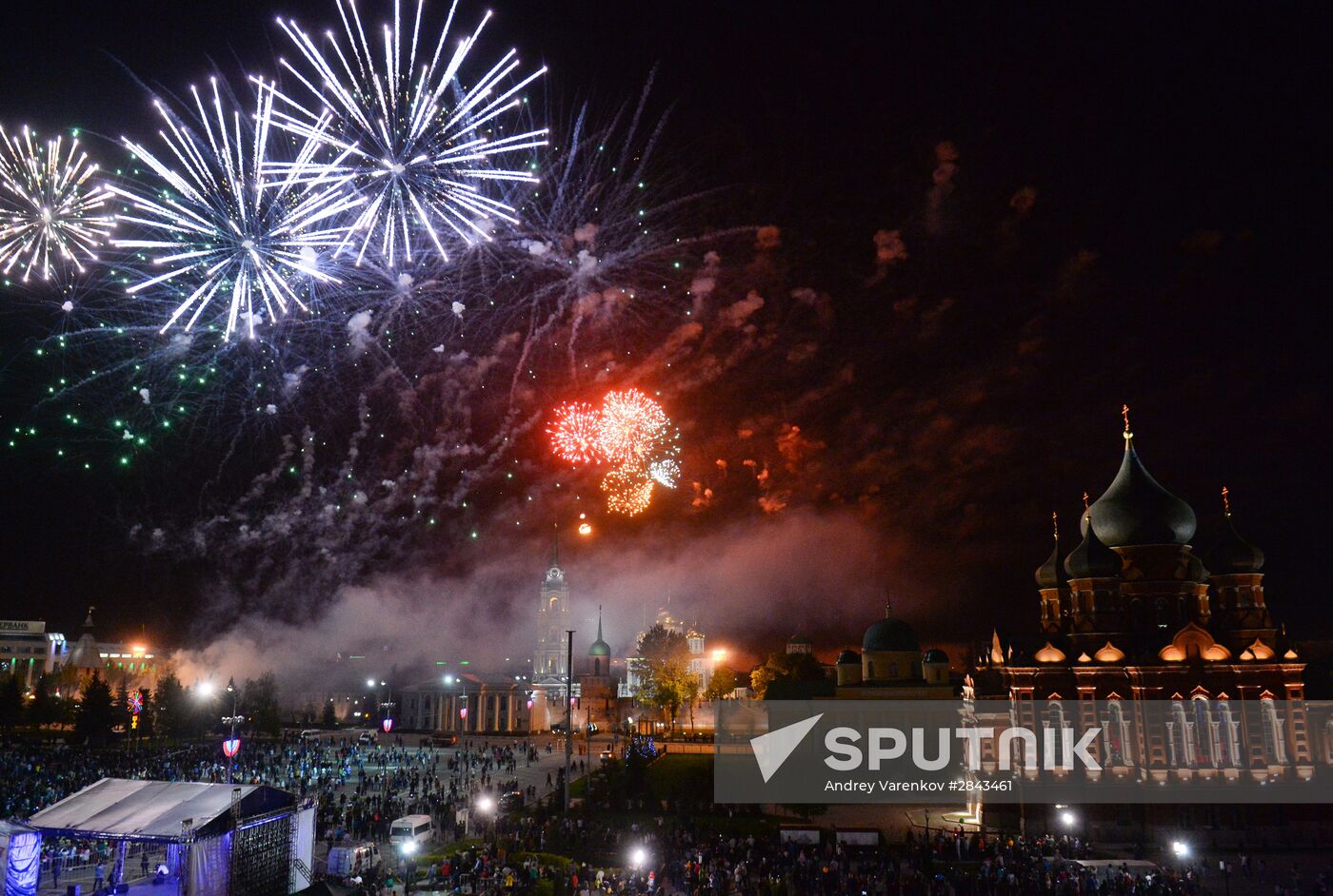 Fireworks display marking the 71st anniversary of Victory Day in Russian cities