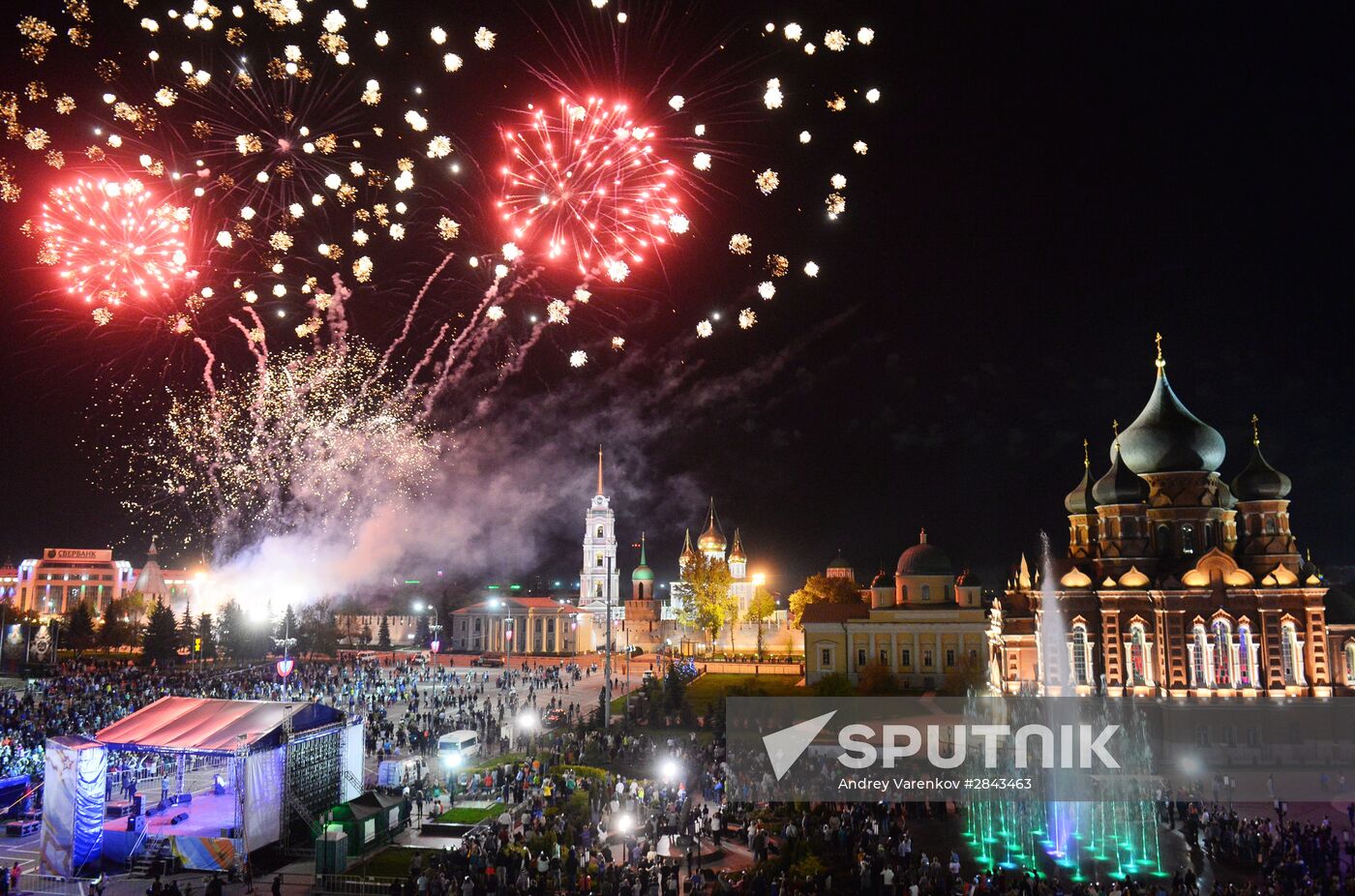 Fireworks display marking the 71st anniversary of Victory Day in Russian cities