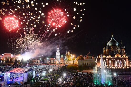 Fireworks display marking the 71st anniversary of Victory Day in Russian cities