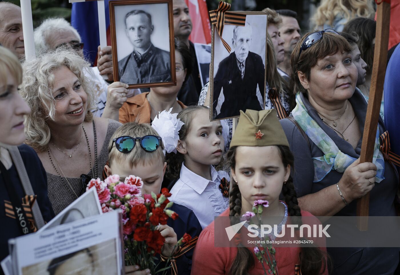 Immortal Regiment event in foreign countries