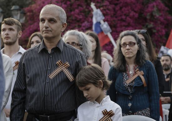 Immortal Regiment event in foreign countries