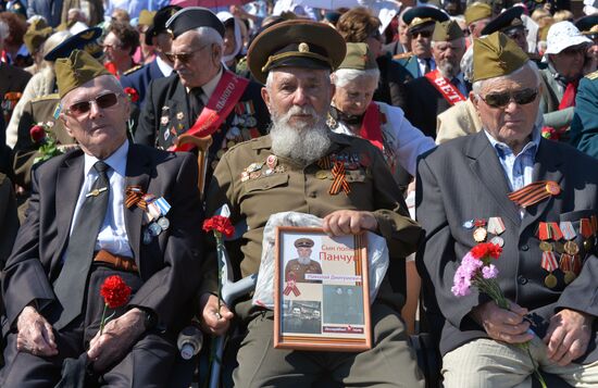 Victory Day parade in Russian cities