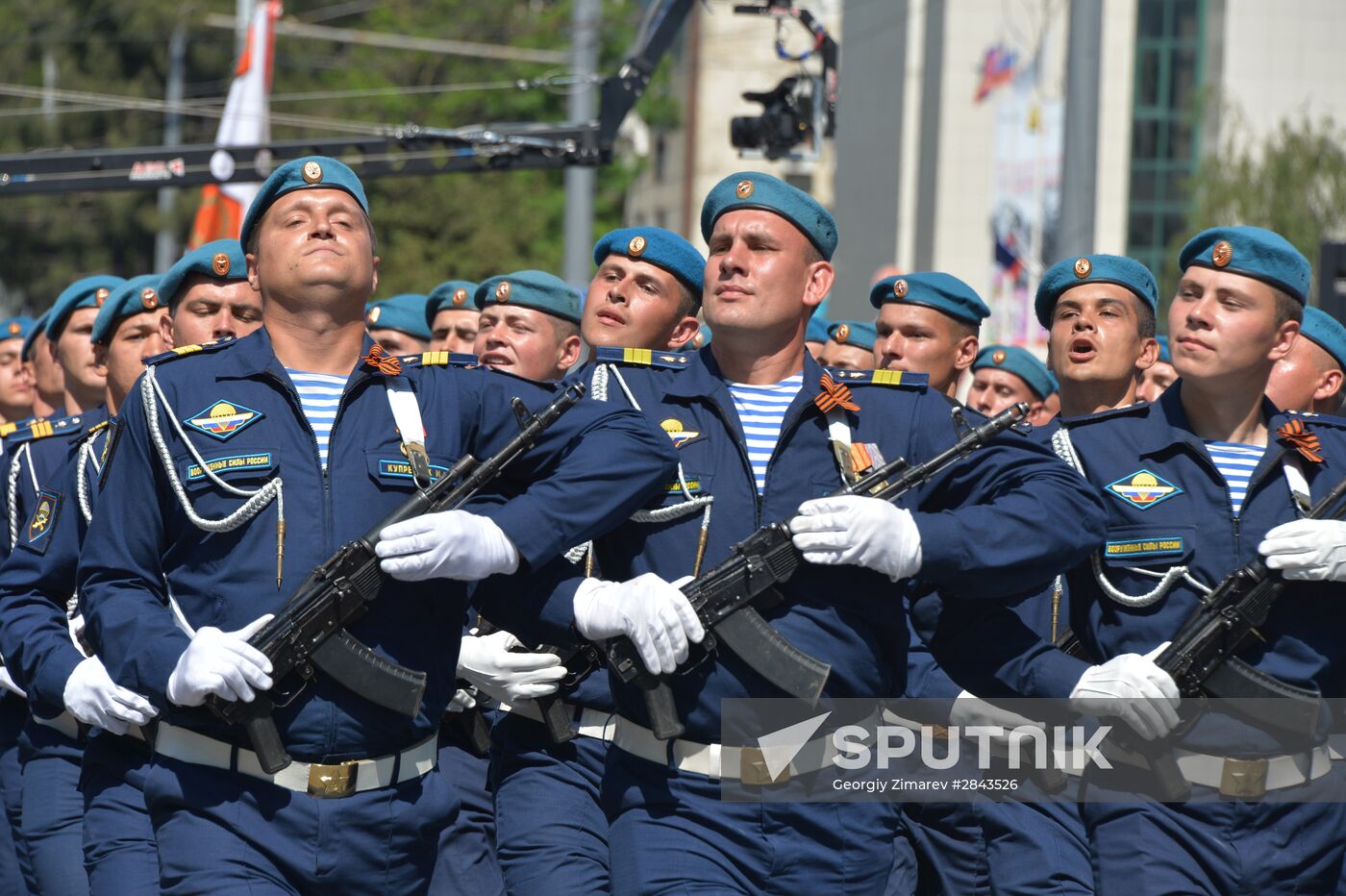 Victory Day Parade in Russian cities