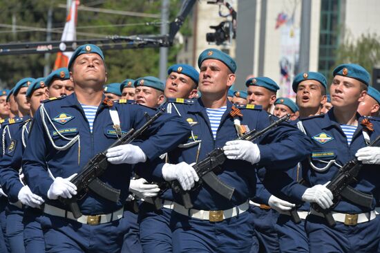 Victory Day Parade in Russian cities