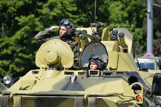 Victory Day Parade in Russian cities