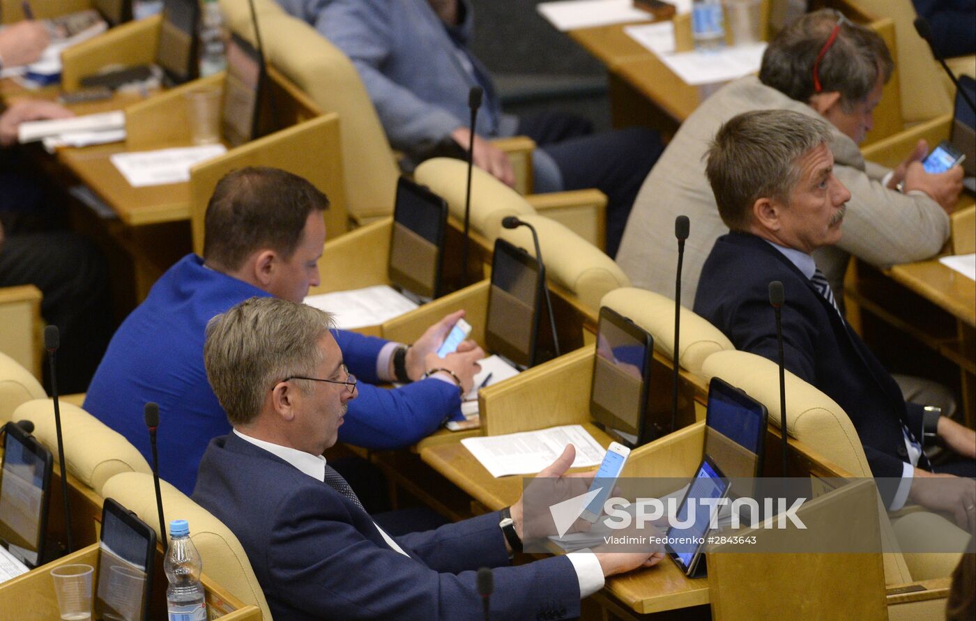 Plenary meeting of the State Duma of the Russian Federation