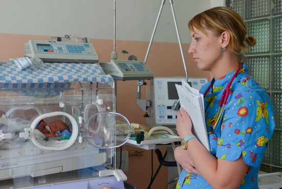 The child treatment ward at Velsk district hospital