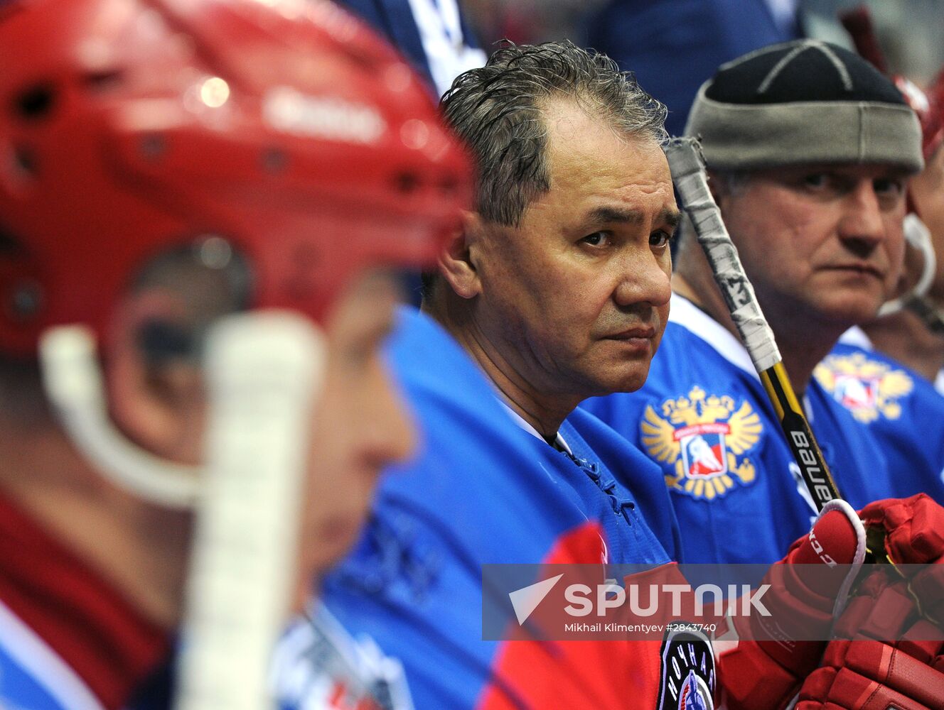 President Vladimir Putin participates in Night Hockey League gala match
